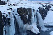 Waterfalls near Kirkjufell Mountain, Snaefellsnes Peninsula, western Iceland, Polar Regions