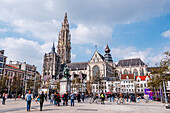 Liebfrauenkathedrale, Grote Mart, Antwerpen, Belgien, Europa