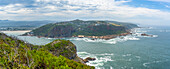 View of the Heads and Knysna River from Featherbed Nature Reserve, Knysna, Garden Route, Western Cape, South Africa, Africa