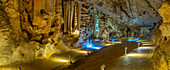 View of pathway in the interior of Cango Caves, Oudtshoorn, Western Cape, South Africa, Africa