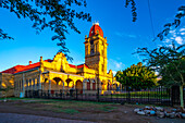 View of C.P Nel Museum at sunrise, Oudtshoorn, Western Cape, South Africa, Africa