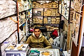 Morocco, Casablanca, old medina, trinkets shop