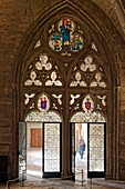 Spain, Catalonia, Tarragona Province, Alt Camp comarca, La ruta del Cister, monastery of Vallbona De Les Monges, chapterhouse