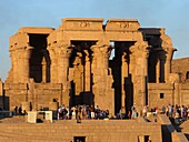 Egypt, Upper Egypt, Nile Valley, Kom Ombo temple dedicated to the crocodile-headed god Sobek