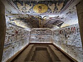 Egypt, Nile Valley, Luxor, Valley of the Kings (Theban Necropolises), The burial chamber in the tomb of Ramses IX