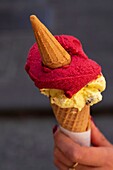 Italy, Campania, Naples, historical centre listed as World Heritage by UNESCO, ice cream