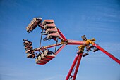 United States, New England, Massachusetts, Cape Ann, Gloucester, Saint Peters Fiesta, Freak Out carnival ride