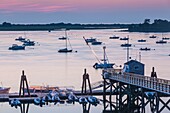 United States, New England, Massachusetts, Ipswich, sunrise over Great Neck