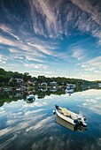 United States, New England, Massachusetts, Cape Ann, Gloucester, Annisquam, Lobster Cove, reflections