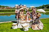 Frankreich, Seine et Marne, Maincy, das Schloss von Vaux-le-Vicomte, 15. Tag des Grand Siecle : Kostümtag des 17.