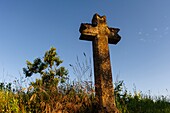 France, Dordogne, Cross along the road