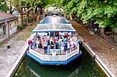 Frankreich, Paris, der Canal Saint-Martin, Schleuse Recollets