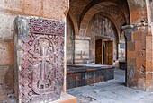 Armenia, Armavir region, Etchmiadzin, religious complex of Etchmiadzin listed as World Heritage by UNESCO, Saint Gayane church built in the 7th century