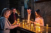 Armenia, Armavir region, Etchmiadzin, religious complex of Etchmiadzin listed as World Heritage by UNESCO, Saint Gayane church built in the 7th century