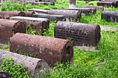 Armenia, Armavir region, Etchmiadzin, religious complex of Etchmiadzin listed as World Heritage by UNESCO, Saint Gayane church built in the 7th century, former graves