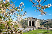 Armenia, Kotayk region, Garni, fortress of Garni, pagan temple of the first century, unique monument of the Hellenistic period in Armenia