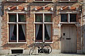 Belgium, Western Flanders, Bruges, historical centre listed as World Heritage by UNESCO, brick facades with stepped gables of the 17th century