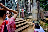 Cambodia, Angkor on World Heritage list of UNESCO, Preah Khan of Angkor, built in 1191 by King Jayavarman VII