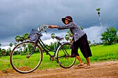 Kambodscha, Kompong Chhnang oder Kampong Chhnang, Palmen