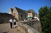 Frankreich, Somme, Saint Valery en Somme, St. Martinskirche im mittelalterlichen Dorf St Valery en Somme