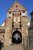 France, Somme, Saint Valery en Somme, the Nevers Gate of the medieval city of St Valery in Somme