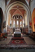 France, Somme, Le Crotoy, Interior of the St Pierre Church in Le Crotoy in Baie de Somme