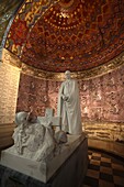 France, Pas de Calais, Ablain Saint Nazaire, the national necropolis of Notre Dame de Lorette, Interior of the chapel basilica