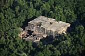 France, Pas de Calais, Blockhaus d'Eperlecques near Saint Omer (aerial view)