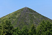 France, Pas de Calais, Loos en Gohelle, Mining Basin around Lens, site 11/19 of Loos en Gohelle. The Twin Heaps Here, Heap Summit No. 74 A. Mining Site Classified World Heritage of UNESCO