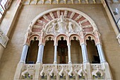 Spain, Catalonia, Barcelona, El Guinardo District, Hospital de la Santa Creu i de Sant Pau listed as World Heritage by UNESCO, with Modernist Style by architect Domenech i Montaner