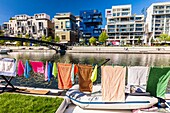 Frankreich, Rhone, Lyon, Stadtteil La Confluence im Süden der Halbinsel, erstes vom WWF als nachhaltig zertifiziertes französisches Stadtviertel