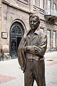 Armenia, Shirak region, Gyumri, historic district or Kumayri, tribute to Kirk Kerkorian, American businessman with Armenian origin who received the title of National Hero of Armenia