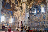 Armenien, Region Lorri, Akhtala-Kloster, befestigtes Kloster aus dem 10. Jahrhundert, byzantinische Wandmalereien in der Kirche von Surp Astvatsatsin