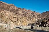 Ethiopia, Afar regional state, wadi Saba, trekking