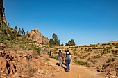 Ethiopia, Tigray regional state, Gheralta range, trekking