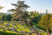 France, Paris, the park of Buttes de Chaumont