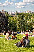 France, Paris, the park of Buttes de Chaumont