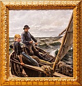 Sweden, Vastra Gotaland, Goteborg (Gothenburg), the Beaux-Arts museum, At Sea of Albert Edelfelt