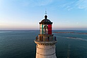 Frankreich, Gironde, Verdon-sur-Mer, Felsplateau von Cordouan, Leuchtturm von Cordouan, denkmalgeschützt, Besuch des Leuchtturms kommentiert von einem Leuchtturmwärter