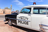 United States, Arizona, Route 66, Seligman, old police car