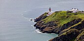 Irland, Grafschaft Fingal, nördliche Vororte von Dublin, Howth, Klippenwanderwege, Baily-Leuchtturm