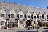 Belgium, East Flanders, Ghent, meat market or big butcher's shop (Groot Vleeshuis), covered medieval market of Gothic style dating from the early 15th century