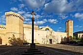 Spain, Catalonia, Tarragona Province, Conca de Barbera comarca, Vimbodi, La ruta del Cister, Monastery Santa Maria de Poblet, listed as World Heritage by UNESCO