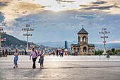 Georgia, Tbilisi, Avlabari district, Holy Trinity Cathedral (or Tsminda Sameba)