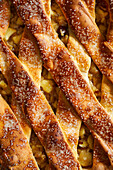 Close-up of homemade apple pie