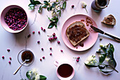 Fruits of the Australian Lilly-Pilly tree, considered a superfood for its nutritional value. The edible berries are traditionally made into jam and chutneys.