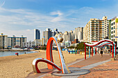 Sculpture on Gwangalli Beach, Busan, South Korea, Asia