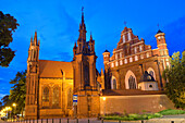 St.-Anna-Kirche und die Kirche des Heiligen Franziskus und des Heiligen Bernhard, UNESCO-Weltkulturerbe, Vilnius, Litauen, Europa