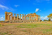 Tempel der Hera (Tempel E), Archäologischer Park von Selinunte, Selinunte, Bezirk Trapani, Sizilien, Italien, Mittelmeerraum, Europa