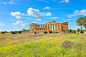 Tempel der Hera (Tempel E), Archäologischer Park von Selinunte, Selinunte, Bezirk Trapani, Sizilien, Italien, Mittelmeerraum, Europa